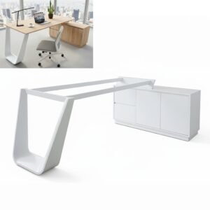 Chân sắt bàn giám đốc CBGD-42FK màu trắng