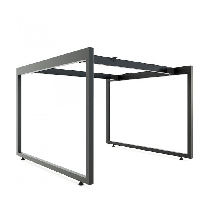Chân sắt lắp ráp cho bàn 100x100cm hệ Slean