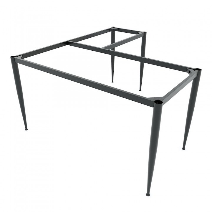 Chân sắt cho bàn chữ L 140x140cm hệ CONE II