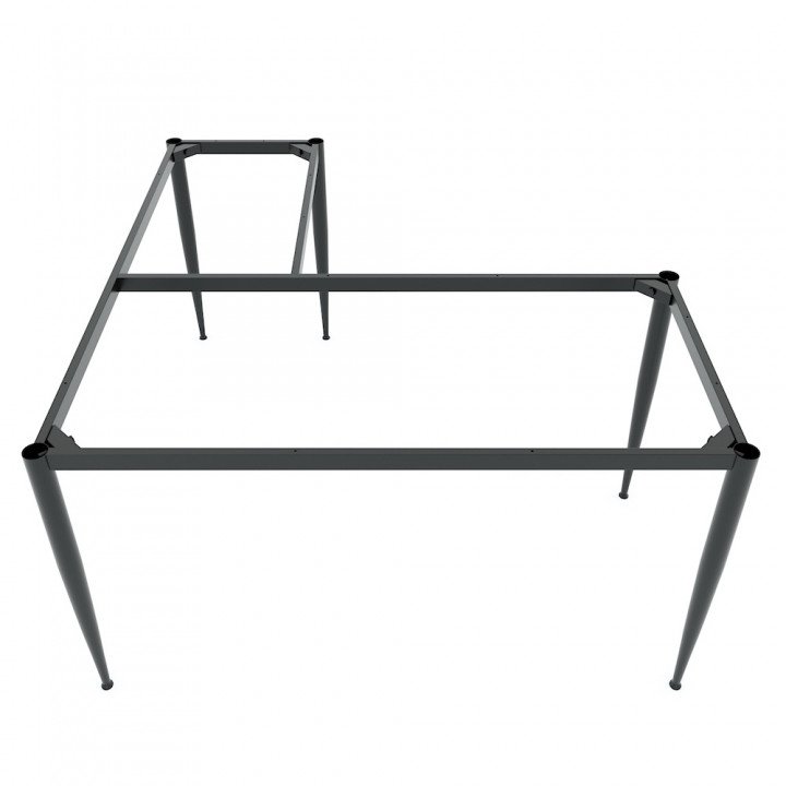 Chân sắt cho bàn chữ L 140x150cm hệ CONE II