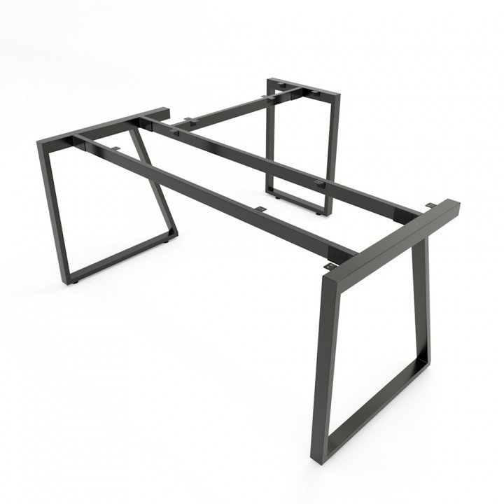 Chân bàn sắt hệ Trapeze II Concept 160x150 lắp ráp