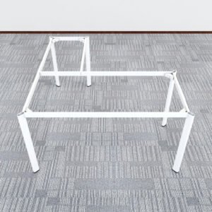 Chân bàn chữ L 140x150cm hệ Oval Concept lắp ráp