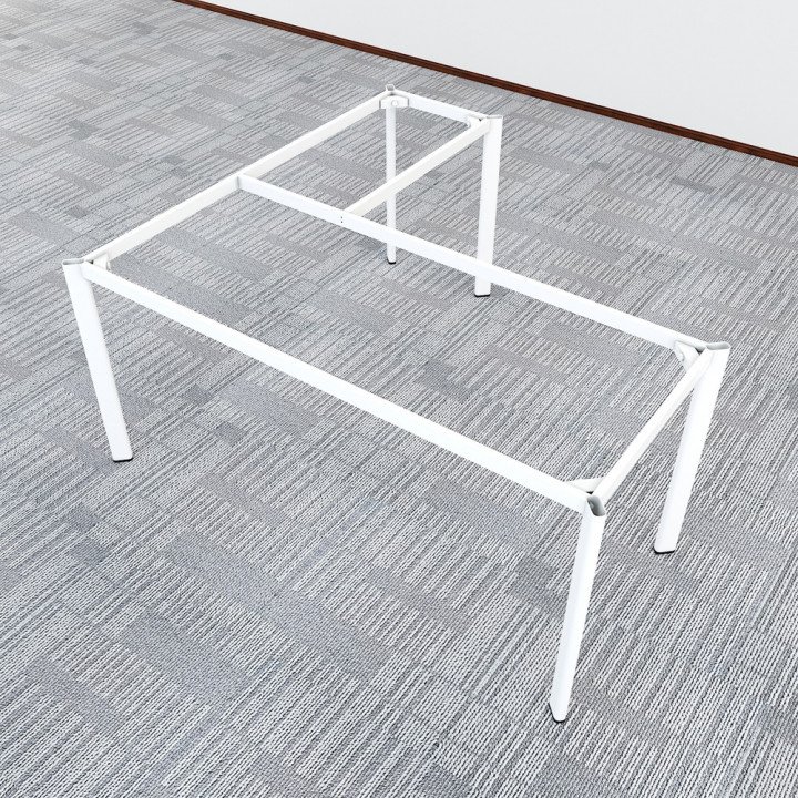 Chân bàn chữ L 160x150cm hệ Oval Concept lắp ráp