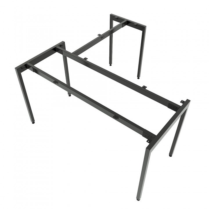 Chân sắt lắp ráp bàn chữ L 140x140cm hệ Slean