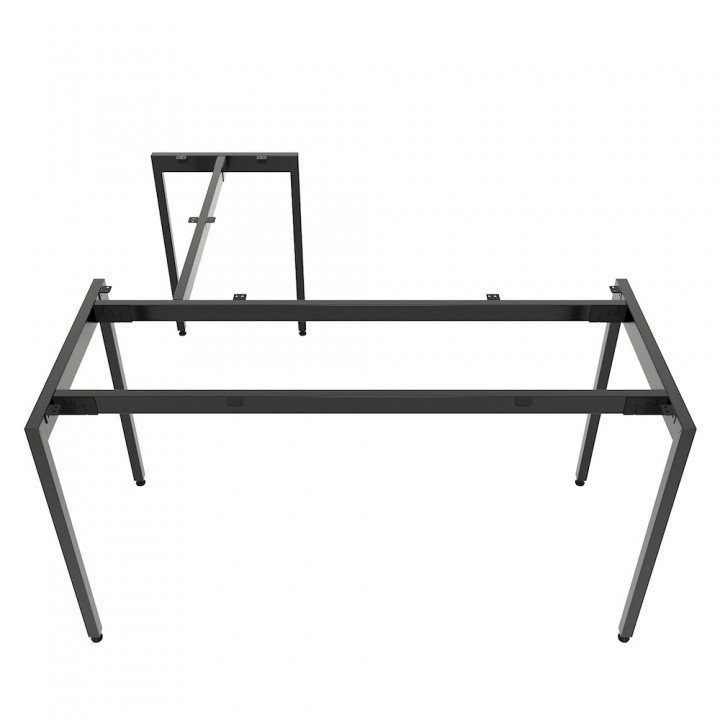 Chân sắt lắp ráp bàn chữ L 140x140cm hệ Slean