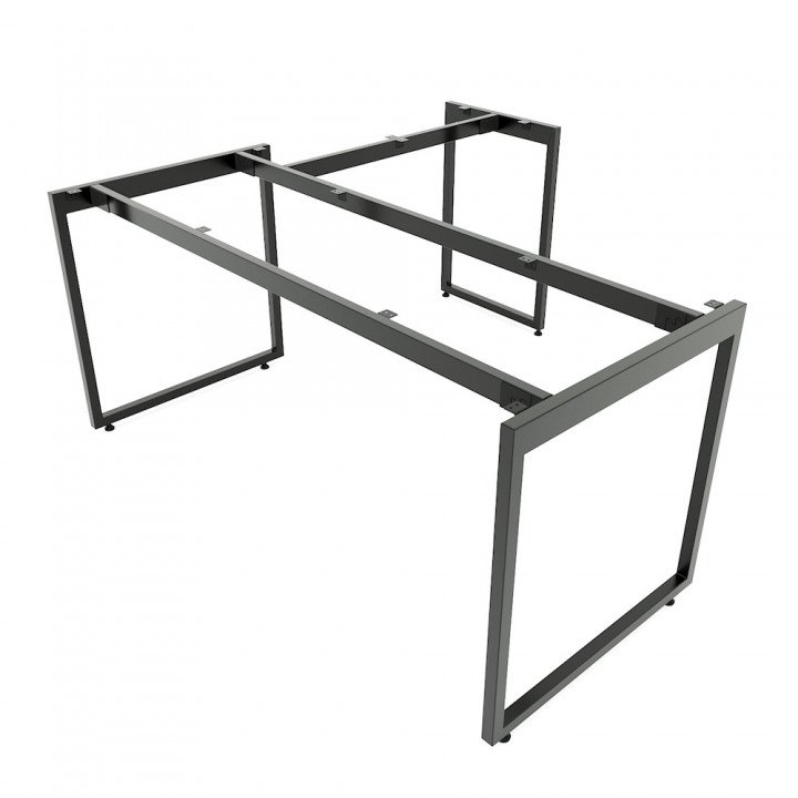 Chân sắt lắp ráp bàn chữ L 160x150cm hệ Slean