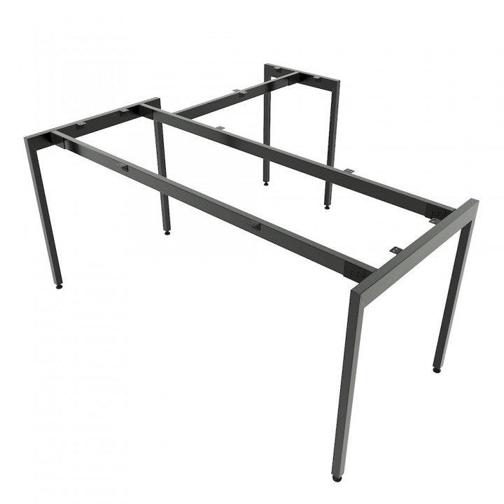 Chân sắt lắp ráp bàn chữ L 160x150cm hệ Slean