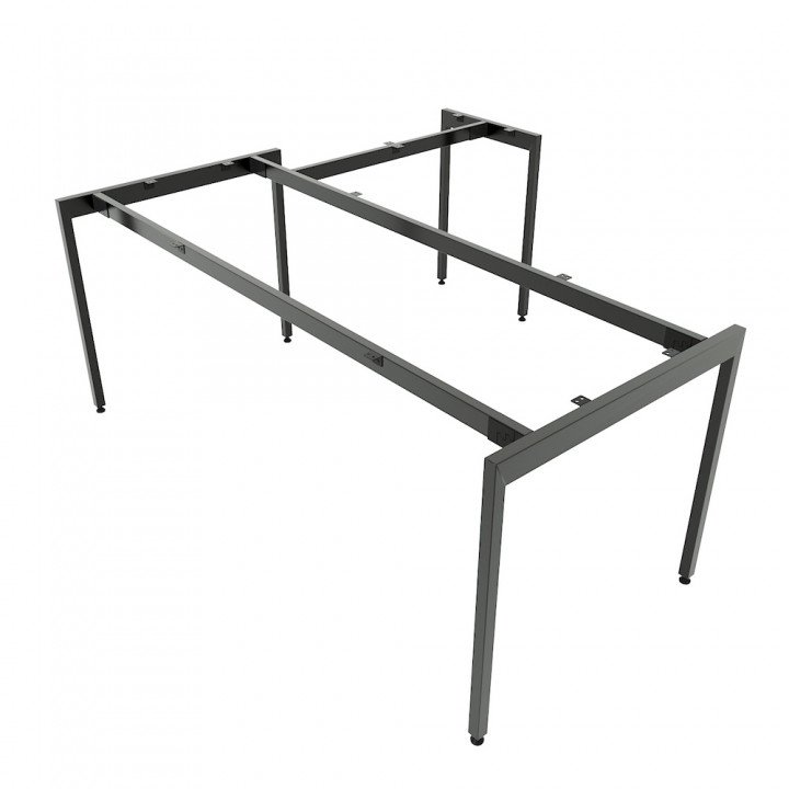Chân sắt lắp ráp bàn chữ L 180x160cm hệ Slean