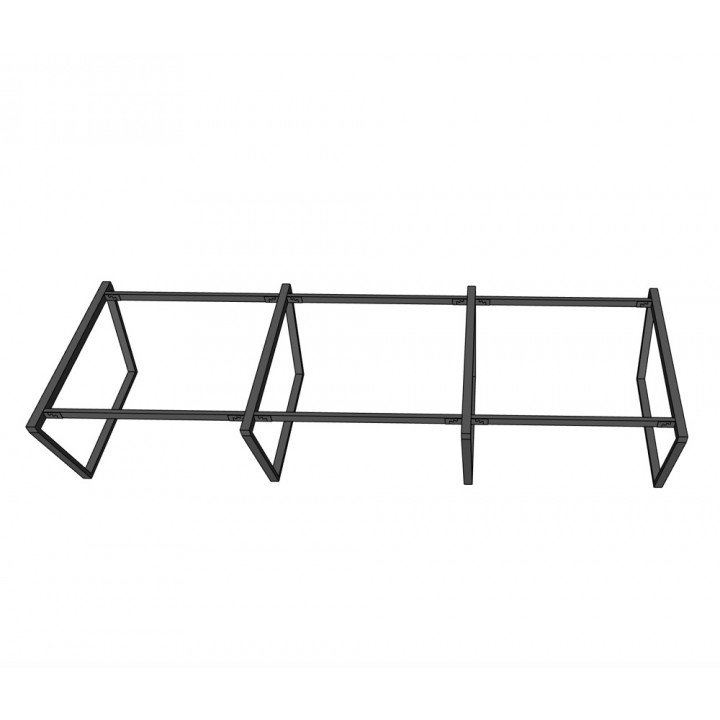 Chân bàn cụm 6 360x120 hệ Trapez Concept lắp ráp