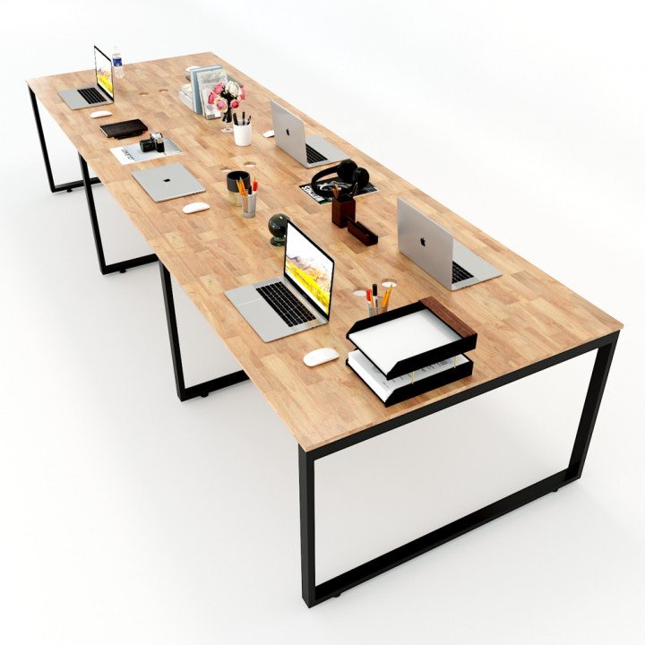 Chân bàn văn phòng cụm 6 360x120 sắt 25x50cm lắp ráp