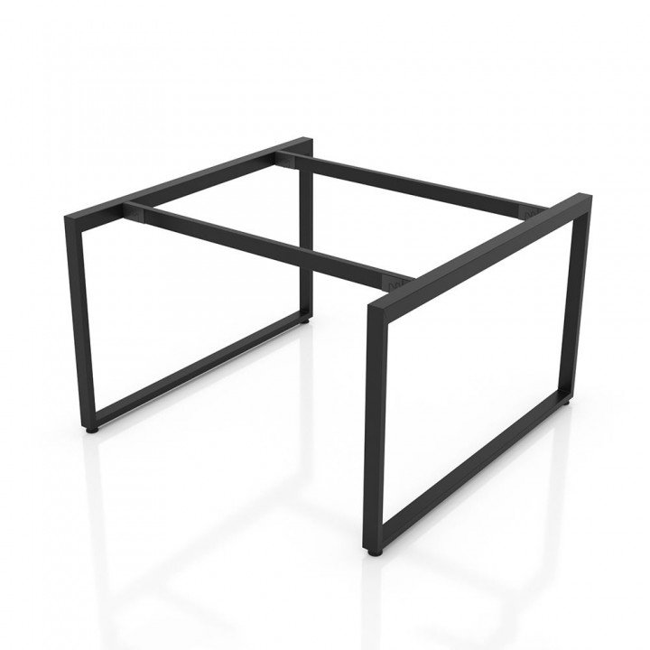 Chân bàn nhân viên 1400x1400mm sắt 25x50 lắp ráp ngàm