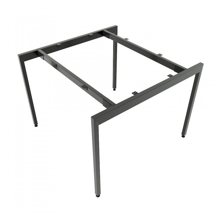 Chân sắt lắp ráp cho bàn 100x100cm hệ Slean