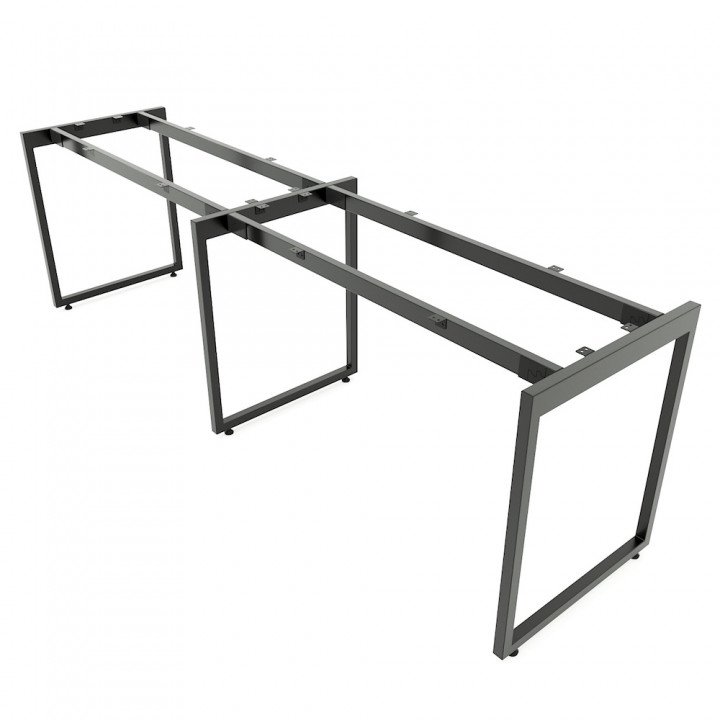 Chân sắt lắp ráp bàn cụm 2 240x60cm hệ Slean