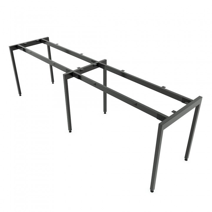 Chân sắt lắp ráp bàn cụm 2 240x60cm hệ Slean