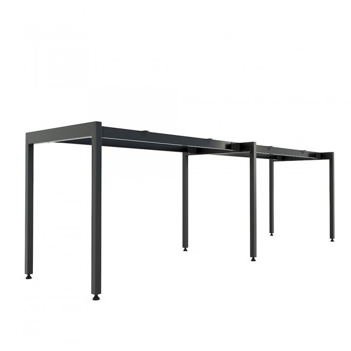 Chân sắt lắp ráp bàn cụm 2 240x60cm hệ Slean