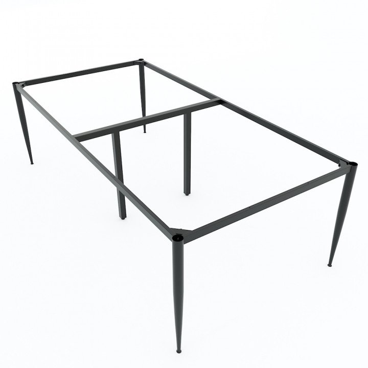 Chân sắt bàn cụm 4 240x120cm hệ CONE II