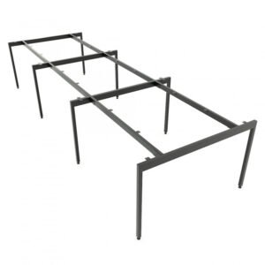 Chân sắt lắp ráp bàn cụm 6 360x120cm hệ Slean