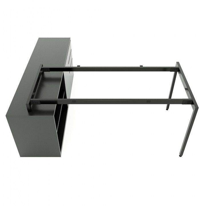 Chân sắt lắp ráp cho bàn gác tủ 160x80cm hệ Slean