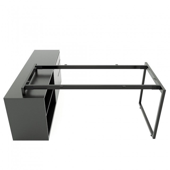 Chân sắt lắp ráp cho bàn gác tủ 160x80cm hệ Slean
