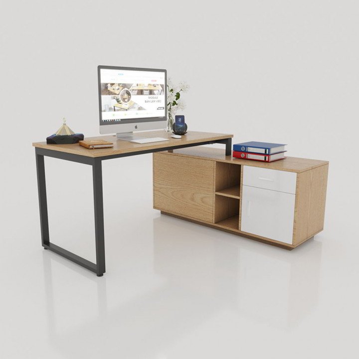 Chân bàn giám đốc 1400x700 sắt 25x50 lắp ráp ngàm
