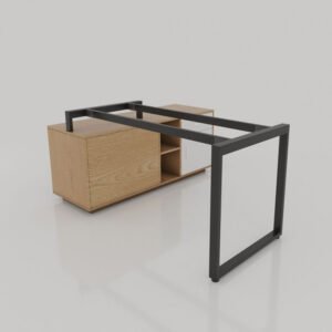 Chân bàn giám đốc 1400x700 sắt 25x50 lắp ráp ngàm