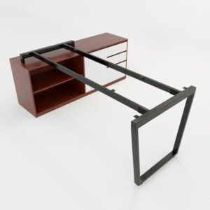 Chân bàn gác tủ 180x160 hệ Trapez Concept lắp ráp