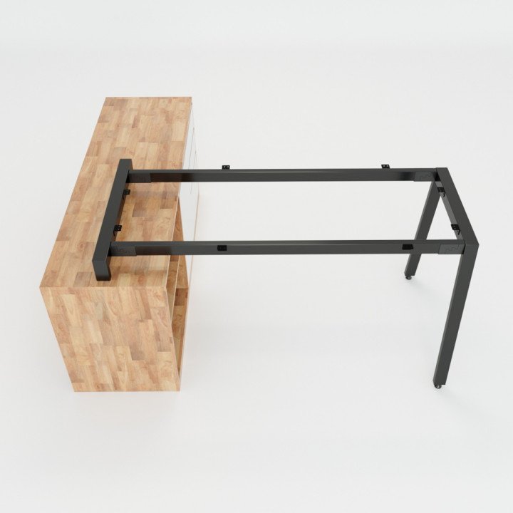 Chân bàn gác tủ 140x70cm hệ Aton Concept lắp ráp