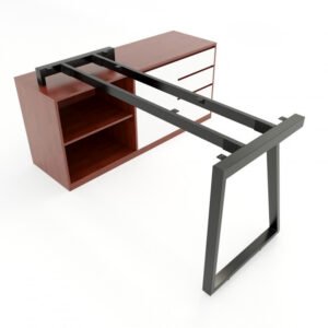 Chân bàn gác tủ 140x60 hệ Trapeze II Concept lắp ráp
