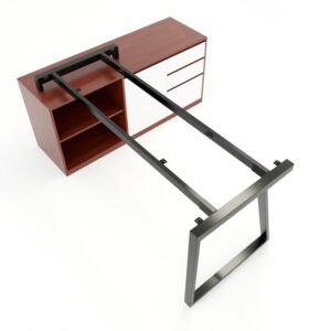 Chân bàn gác tủ 140x70 hệ Trapeze II Concept lắp ráp