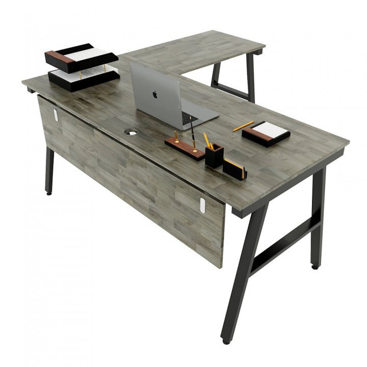 Chân bàn chữ L 160x150 hệ AConcept lắp ráp