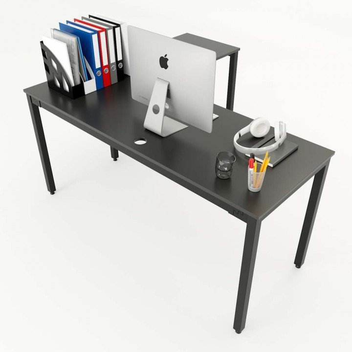 Chân bàn chữ L hệ UConcept 140x140 lắp ráp