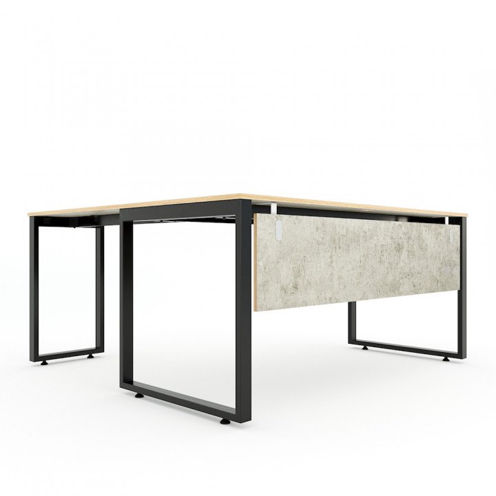 Chân sắt cho bàn chữ L 160x160cm sắt 25x50 lắp ráp