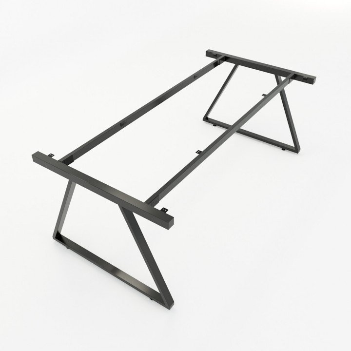 Chân bàn họp 200x100cm hệ Trapeze II Concept lắp ráp