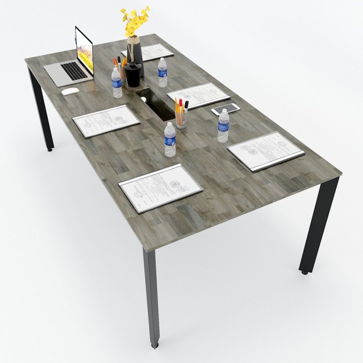 Chân bàn 200x100cm hệ Trian Concept lắp ráp