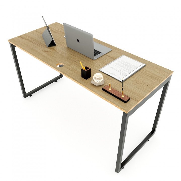 Chân sắt lắp ráp bàn 140x60cm hệ Slean