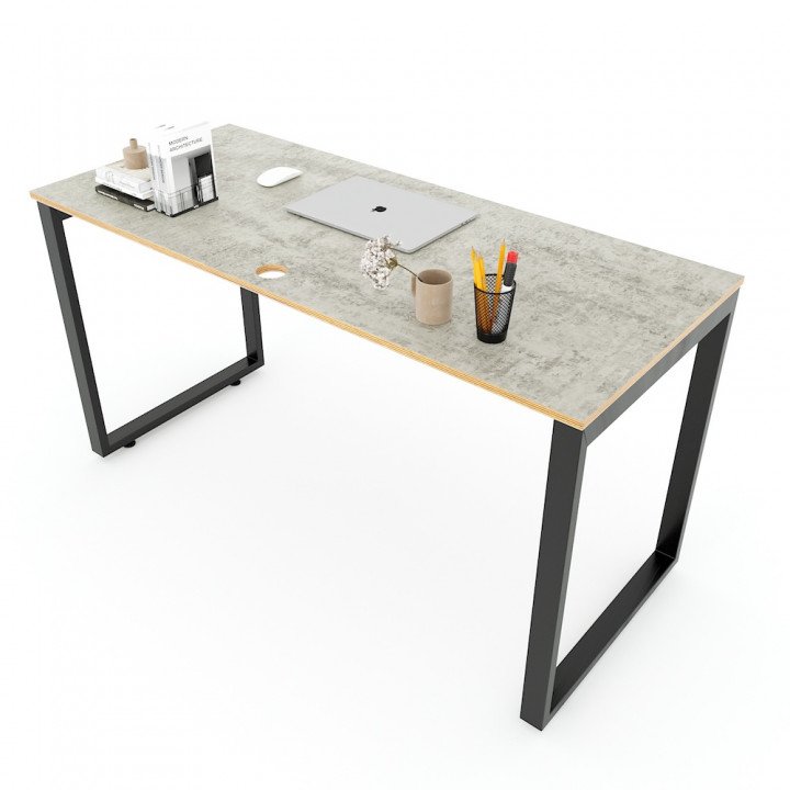 Chân bàn văn phòng 140x60 sắt 25x50 lắp ráp