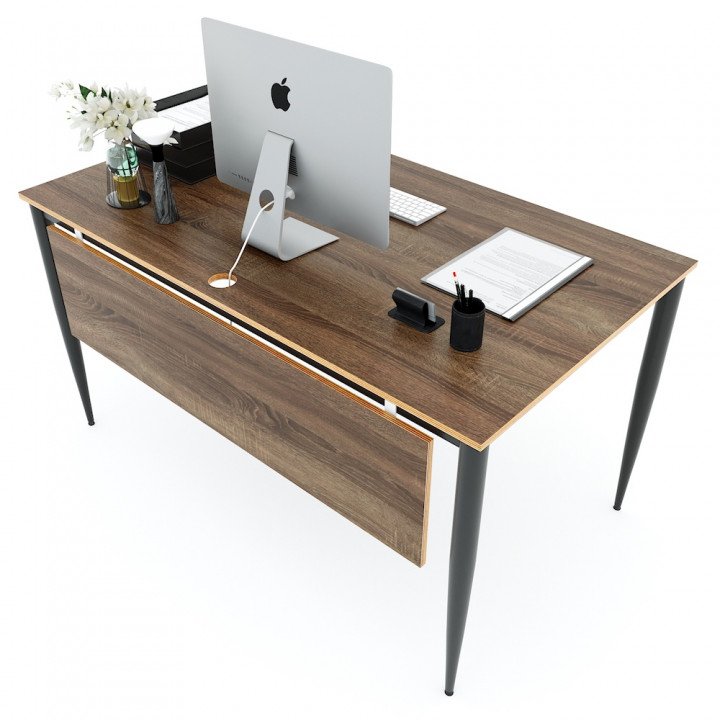 Chân sắt bàn 140x80cm hệ CONE II