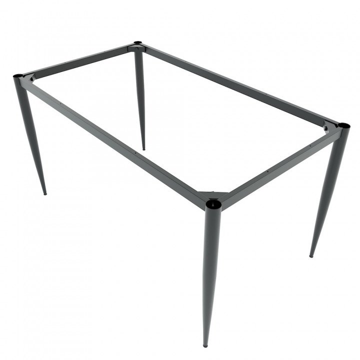 Chân sắt bàn 140x80cm hệ CONE II