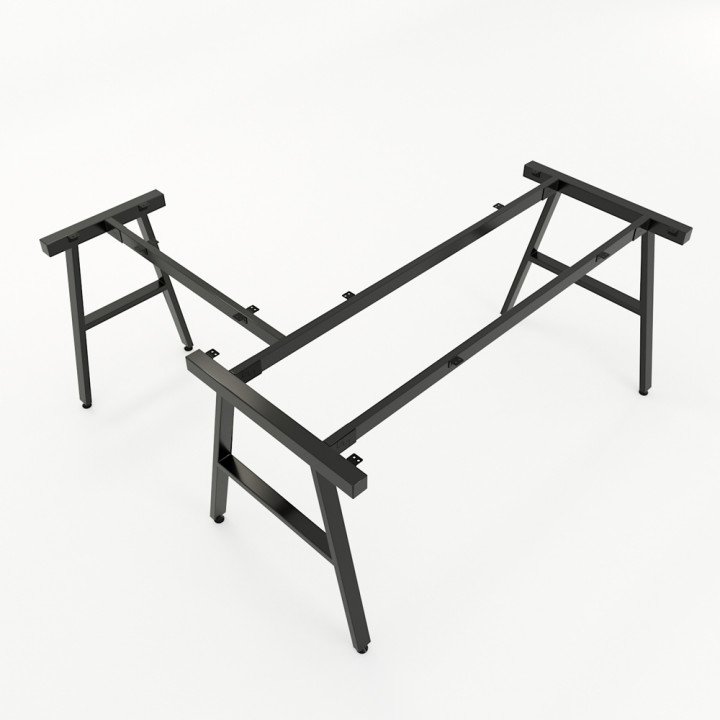 Chân bàn chữ L 160x150 hệ AConcept lắp ráp