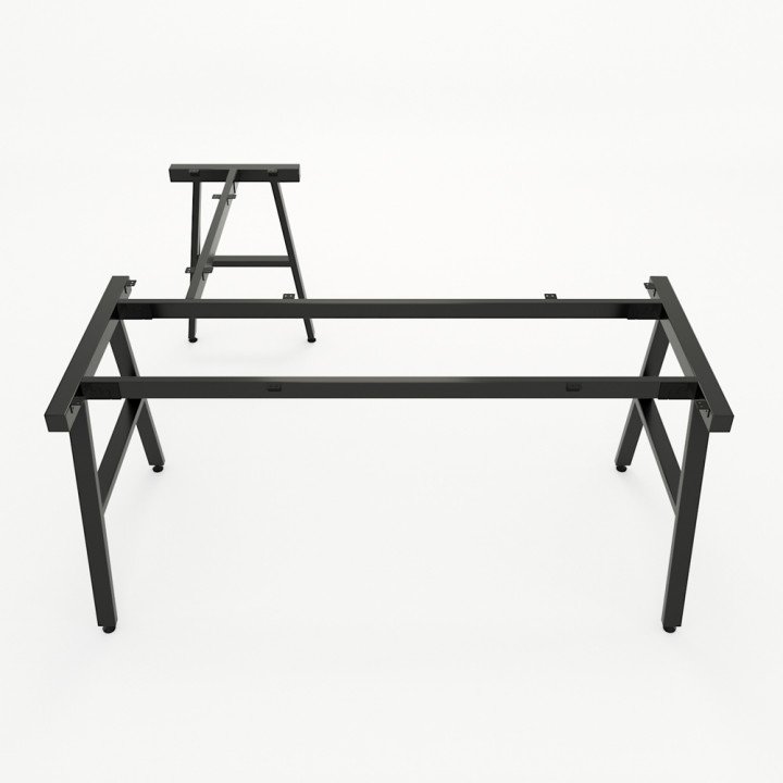 Chân bàn chữ L 160x150 hệ AConcept lắp ráp