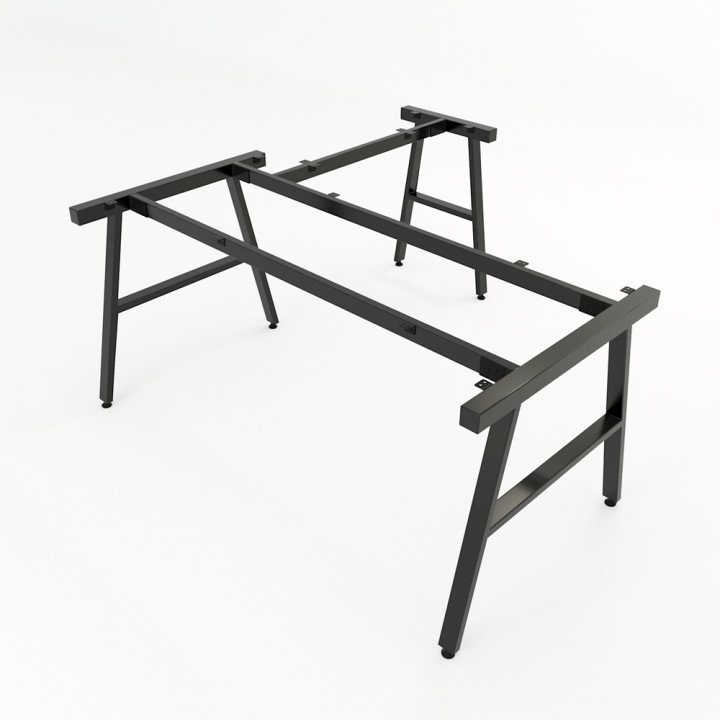 Chân bàn chữ L 160x160 hệ AConcept lắp ráp