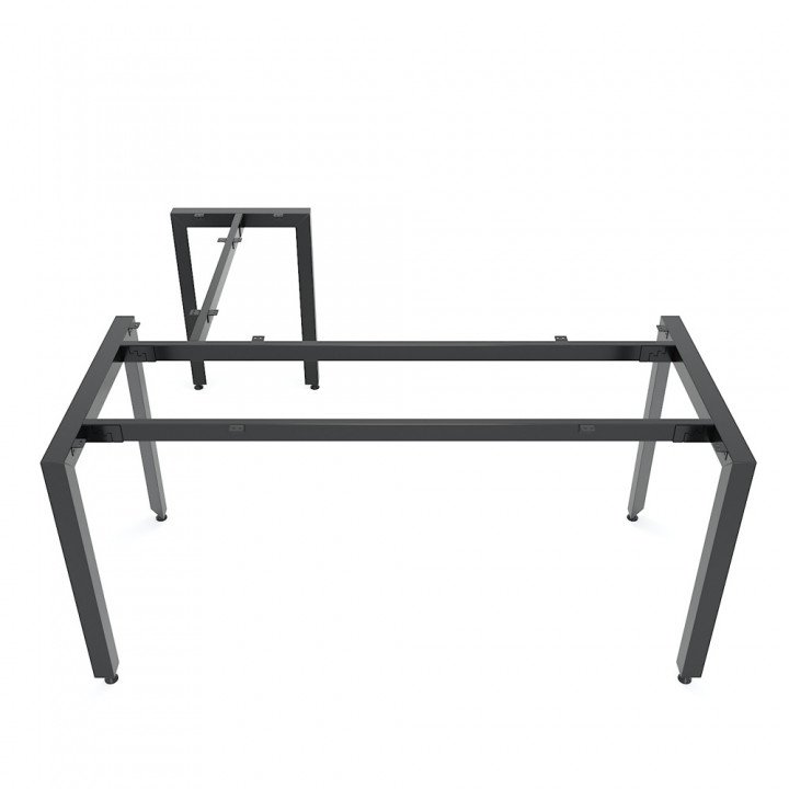 Chân bàn chữ L 160x140cm hệ Trian Concept lắp ráp