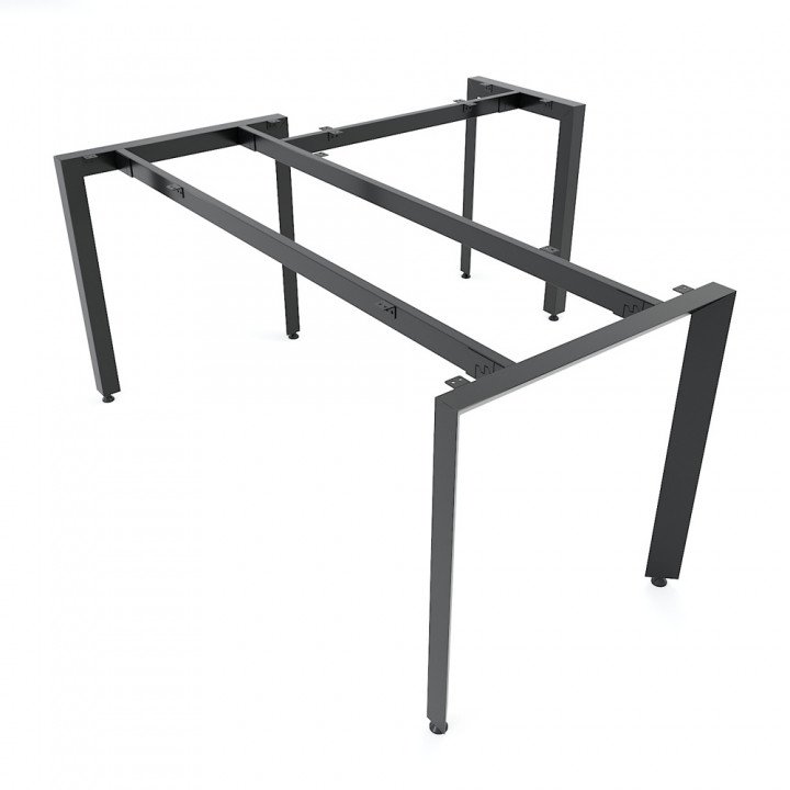 Chân bàn chữ L 180x160cm hệ Trian Concept lắp ráp