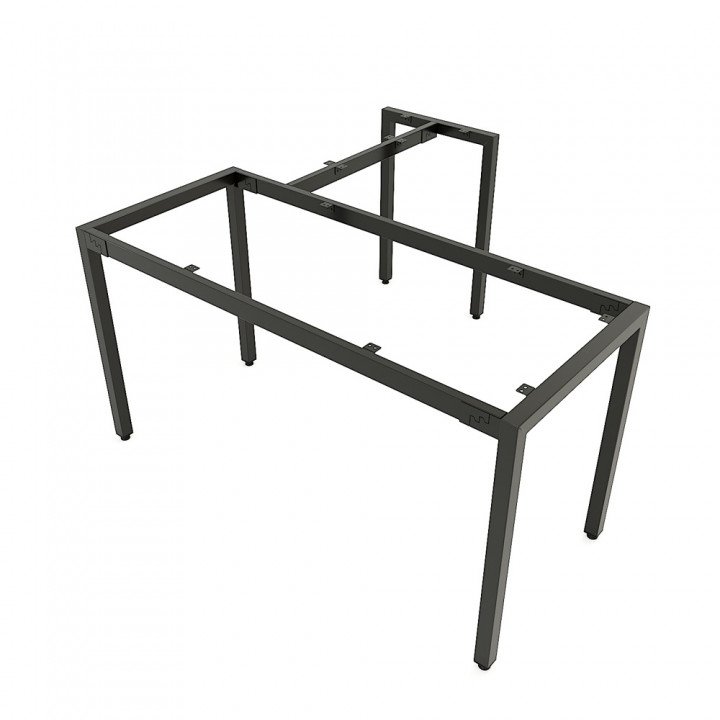 Chân bàn chữ L hệ UConcept 140x150 lắp ráp