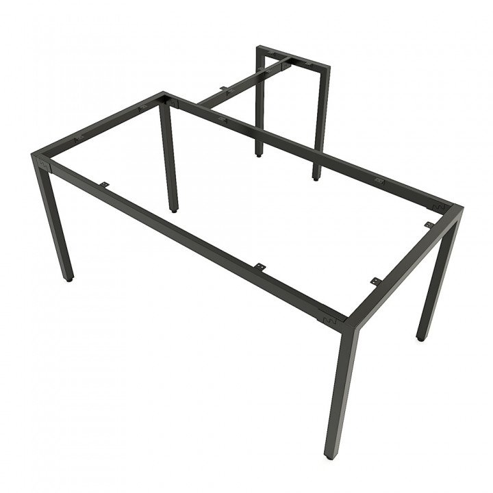 Chân bàn chữ L hệ UConcept 160x160 lắp ráp