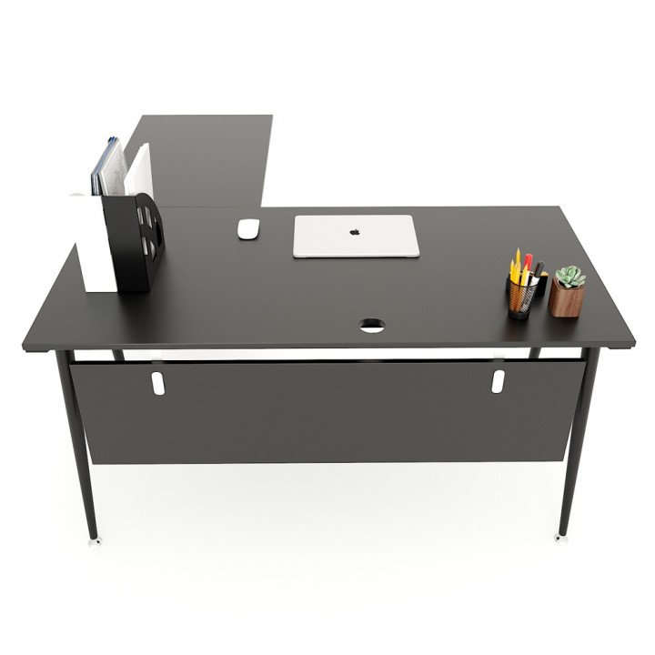 Chân sắt lắp ráp cho bàn chữ L 140x150 hệ CONE concept