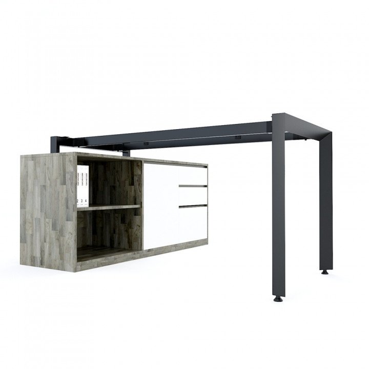 Chân bàn gác tủ hệ Trian Concept 140x60 lắp ráp