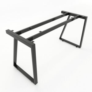 Chân sắt bàn 140x60cm hệ Trapeze II Concept lắp ráp
