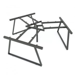 Chân bàn cụm 3 236x205cm hệ Trapeze II Concept lắp ráp