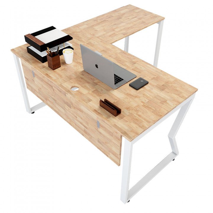 Chân bàn chữ L 140x150 hệ MConcept lắp ráp